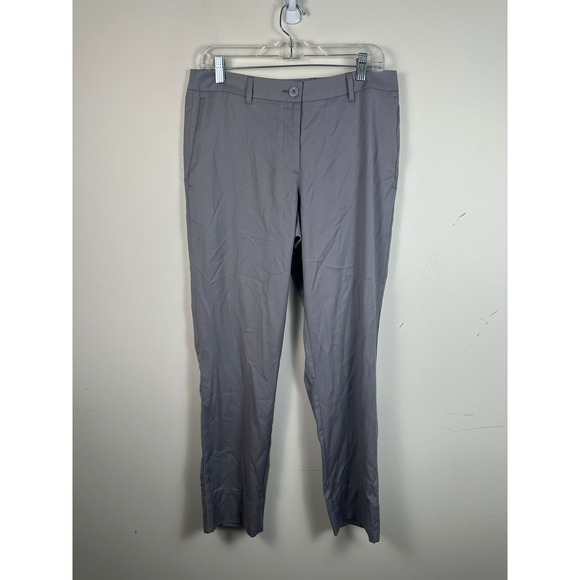 Wildfang Pants - Wildfang The Empower Trouser Womens 10 Grey Excellent Slim Straight Stretch Pant